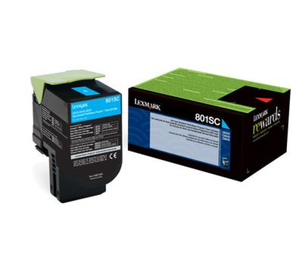 Toner LEXMARK 802SC 2k cyan CX310/410/510 80C2SC0 - 174269 - zdjęcie